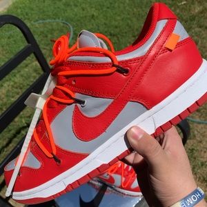 Nike Dunk Low Off-White University Red